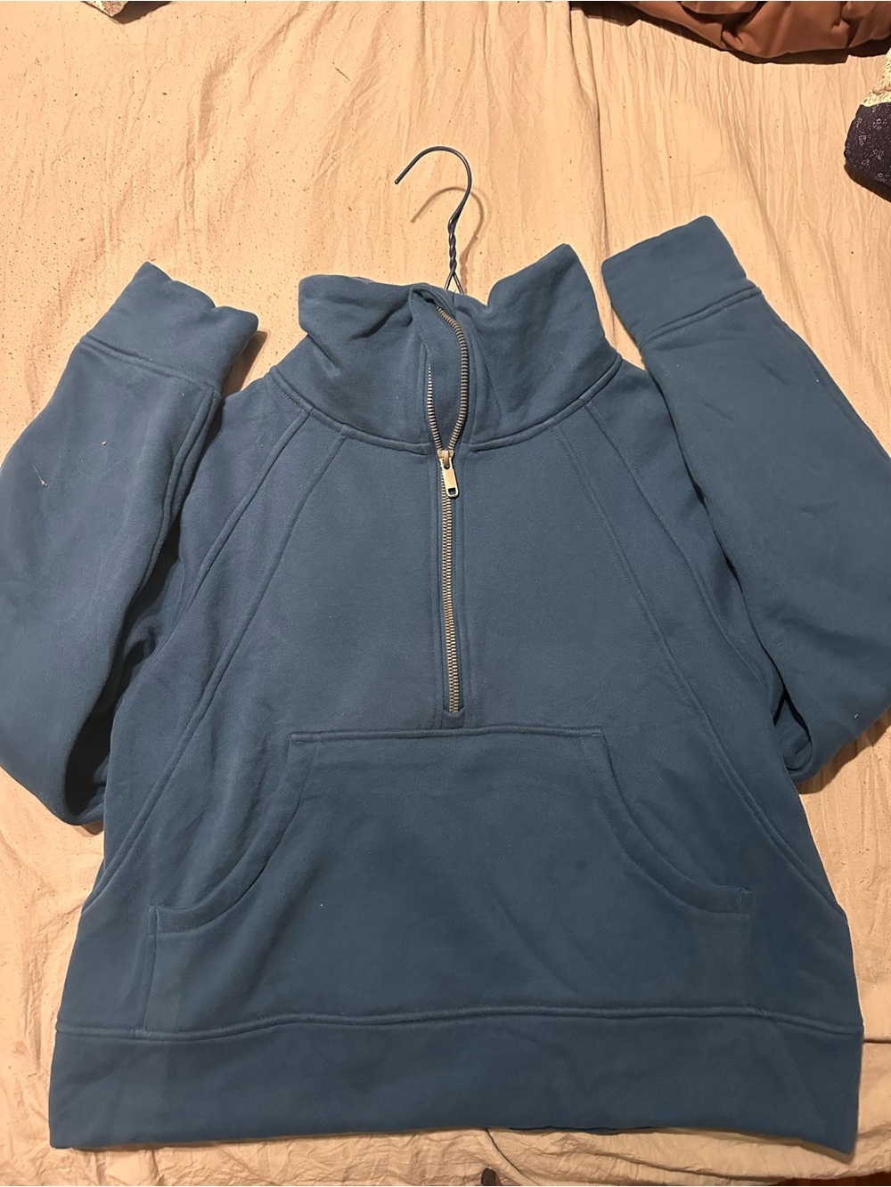 Women's Half-Zip Pullover Sweater - Blue